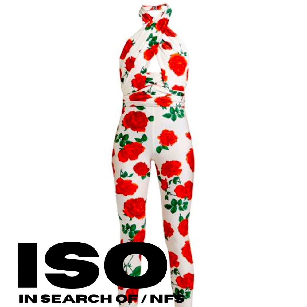 Saint Laurent Floral Catsuit Jumpsuit - In Search Of